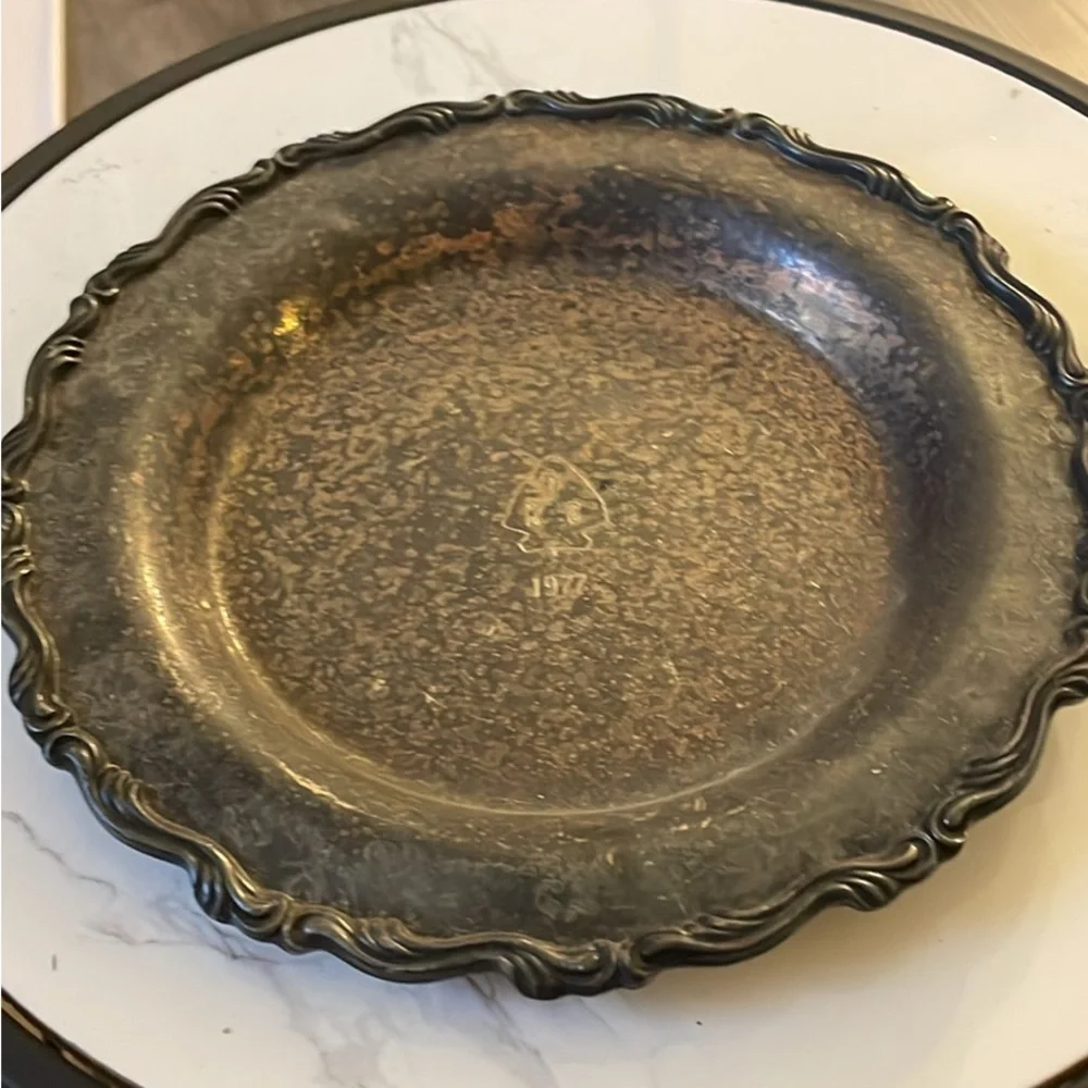 Vintage KPC 8” silver plate 1977